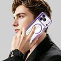 iPhone 18 Pro Stilfuldt magnetisk flip-etui med RFID-kortpladser - lilla