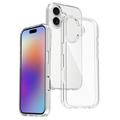 iPhone 18 Ridsefast Hybrid Cover - Gennemsigtig