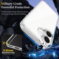 iPhone 18 Ridsefast Hybrid Cover - Gennemsigtig