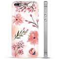 iPhone 5/5S/SE TPU Cover - Lyserøde Blomster