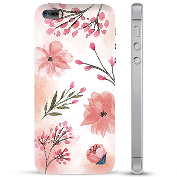 iPhone 5/5S/SE Hybrid Cover - Lyserøde Blomster