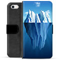 iPhone 5/5S/SE Premium Flip Cover med Pung - Isbjerg