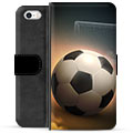 iPhone 5/5S/SE Premium Flip Cover med Pung - Fodbold
