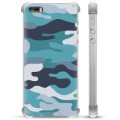 iPhone 5/5S/SE Hybrid Cover - Blå Camouflage