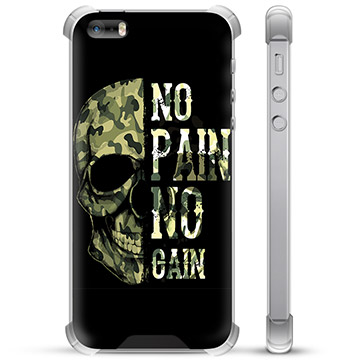 iPhone 5/5S/SE Hybrid Cover - No Pain, No Gain