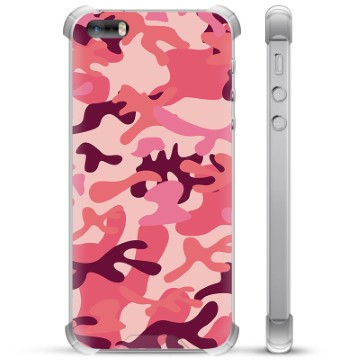 iPhone 5/5S/SE Hybrid Cover - Pink Camouflage