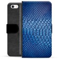 iPhone 5/5S/SE Premium Flip Cover med Pung - Læder