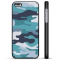 iPhone 5/5S/SE Beskyttende Cover - Blå Camouflage