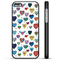 iPhone 5/5S/SE Beskyttende Cover - Hjerter