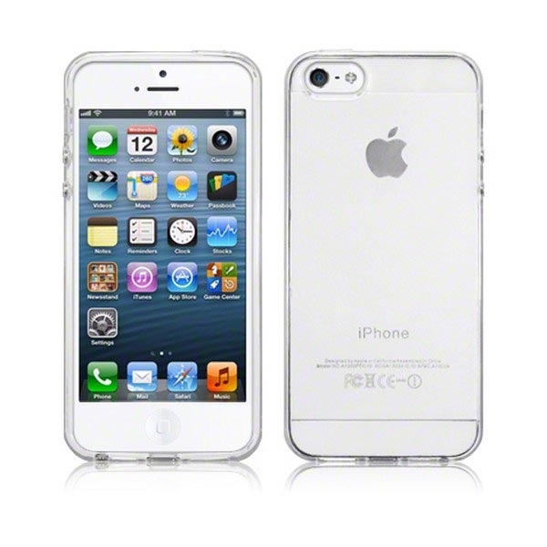elektronisk amplifikation løn iPhone 5 / 5S / SE Silikone Cover - Frost Hvid