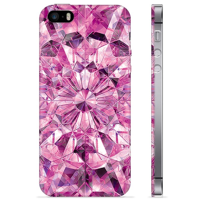 iPhone 5/5S/SE TPU Cover - Pink Krystal