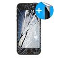 iPhone 5S LCD Skærm Reparation inklusiv Skærmbeskytter - Sort
