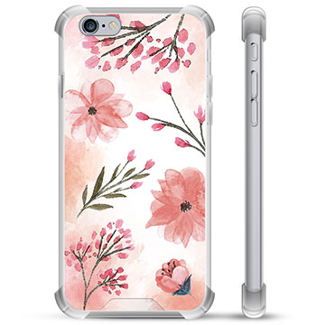iPhone 6 / 6S Hybrid Cover - Lyserøde Blomster