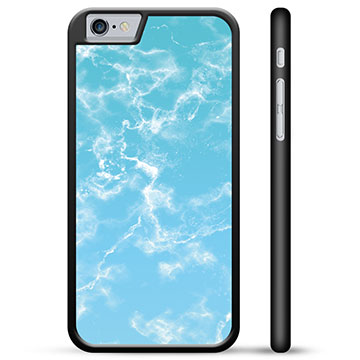 iPhone 6 / 6S Beskyttende Cover - Blå Marmor