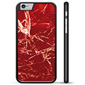 iPhone 6 / 6S Beskyttende Cover - Rød Marmor