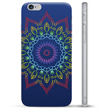 iPhone 6 / 6S TPU Cover - Farverig Mandala