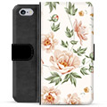 iPhone 6 / 6S Premium Flip Cover med Pung - Floral