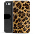 iPhone 6 / 6S Premium Flip Cover med Pung - Leopard