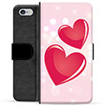 iPhone 6 / 6S Premium Flip Cover med Pung - Kærlighed