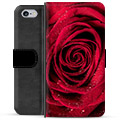 iPhone 6 / 6S Premium Flip Cover med Pung - Rose