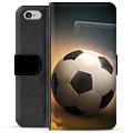 iPhone 6 Plus / 6S Plus Premium Flip Cover med Pung - Fodbold
