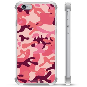 iPhone 6 / 6S Hybrid Cover - Pink Camouflage