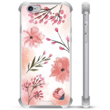 iPhone 6 Plus / 6S Plus Hybrid Cover - Lyserøde Blomster