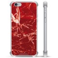 iPhone 6 Plus / 6S Plus Hybrid Cover - Rød Marmor