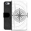 iPhone 6 / 6S Premium Flip Cover med Pung - Kompas