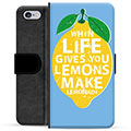 iPhone 6 / 6S Premium Flip Cover med Pung - Citroner