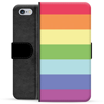 iPhone 6 / 6S Premium Flip Cover med Pung - Pride