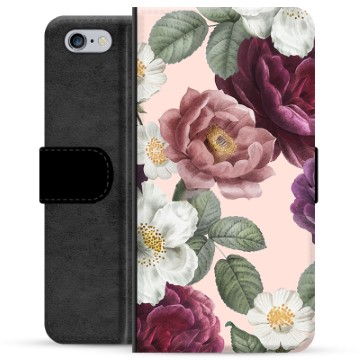 iPhone 6/6S Premium Wallet Case - Romantiske Blomster
