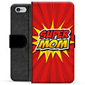 iPhone 6 / 6S Premium Flip Cover med Pung - Super Mor