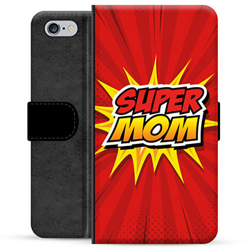 iPhone 6 / 6S Premium Flip Cover med Pung - Super Mor