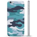 iPhone 6 / 6S TPU Cover - Blå Camouflage
