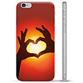 iPhone 6 / 6S TPU Cover - Hjertesilhuet
