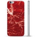 iPhone 6 Plus / 6S Plus TPU Cover - Rød Marmor