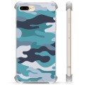 iPhone 7 Plus / iPhone 8 Plus Hybrid Cover - Blå Camouflage