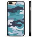 iPhone 7 Plus / iPhone 8 Plus Beskyttende Cover - Blå Camouflage