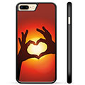 iPhone 7 Plus / iPhone 8 Plus Beskyttende Cover - Hjertesilhuet