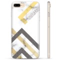 iPhone 7 Plus / iPhone 8 Plus TPU Cover - Abstrakt Marmor