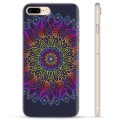 iPhone 7 Plus / iPhone 8 Plus TPU Cover - Farverig Mandala