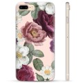 iPhone 7 Plus / iPhone 8 Plus TPU Cover - Romantiske Blomster