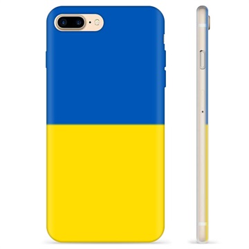 iPhone 7 Plus / iPhone 8 Plus TPU Cover Ukrainsk Flag - Gul og lyseblå