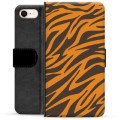 iPhone 7/8/SE (2020) Premium Flip Cover med Pung - Tiger