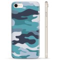 iPhone 7/8/SE (2020) TPU Cover - Blå Camouflage