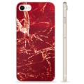 iPhone 7/8/SE (2020) TPU Cover - Rød Marmor
