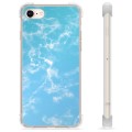 iPhone 7/8/SE (2020) Hybrid Cover - Blå Marmor