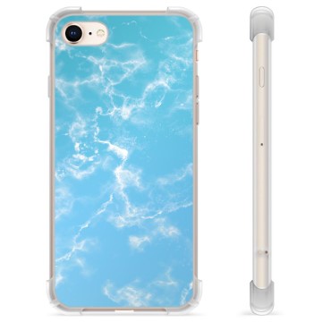 iPhone 7/8/SE (2020)/SE (2022) Hybrid Cover - Blå Marmor