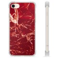 iPhone 7/8/SE (2020) Hybrid Cover - Rød Marmor